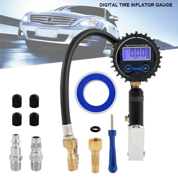 

diagnostic tools auto tire pressure gauge gun type for air compressor car motorcycle suv inflator pumps repair automotive