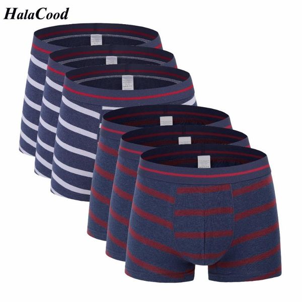 

underpants 6pcs/lot male fashion brand shorts cotton classic printing men's underwear panties plus size boxers men, Black;white