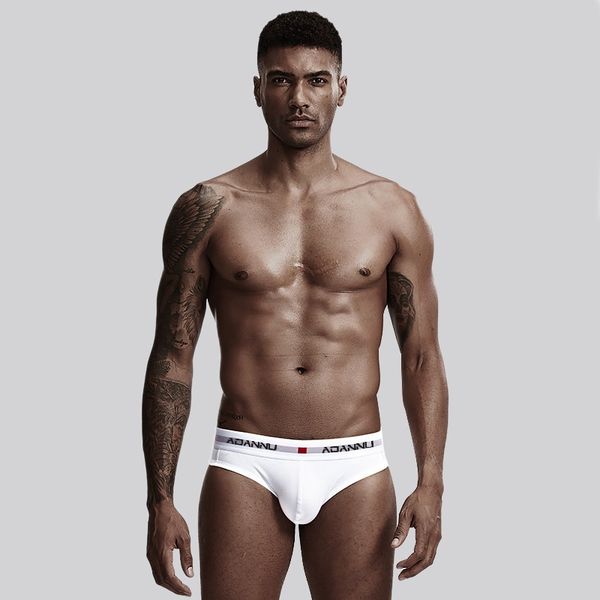 

men underpants briefs cotton underwear u convex male panties cueca tanga breathable man briefs, Black;white