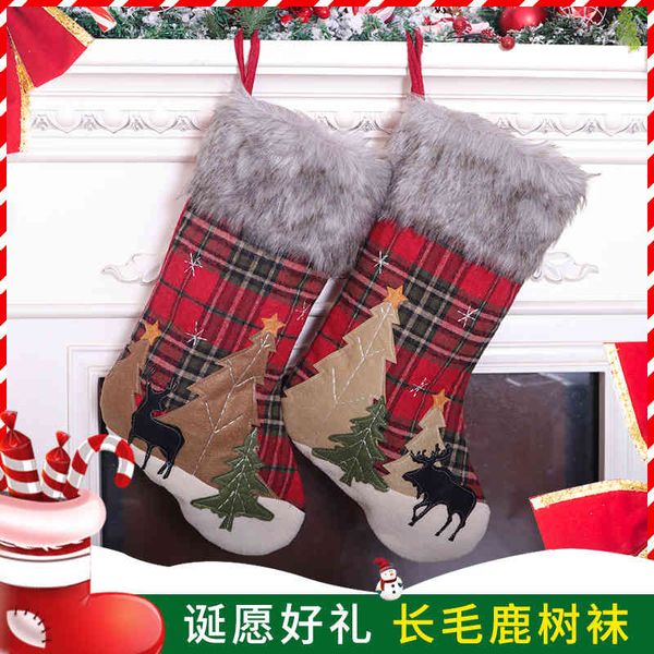 

christmas creative elk gift storage socks venue decoration props