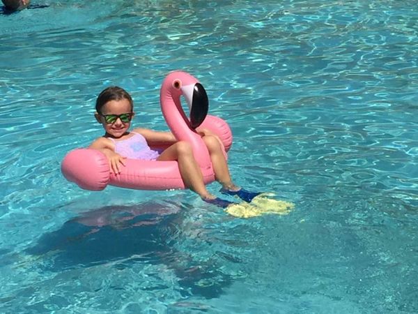 

swimming ring children's circle baby white swan flamingo swimming yacht