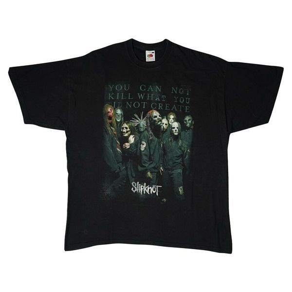 

vintage 2007 slipknot 'you can not kill what you did not create' t-shirt, White;black