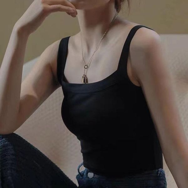 

camisoles & tanks the all-in-one bra, beautiful vest, inside and outside, navel tube bottoming, sling, sports underwear, Black;white