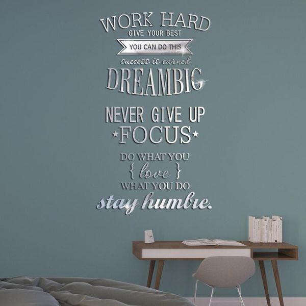 

wall stickers 3d sticker bedroom decal diy home office room decor mirror effect