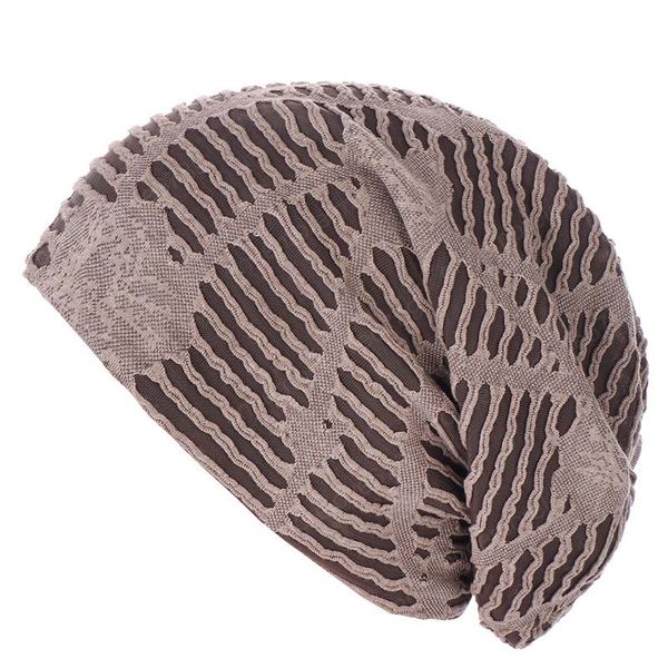 

winter warm beanies for women men cotton striped hip hop hat long loose hats street skullies beanie caps, Blue;gray