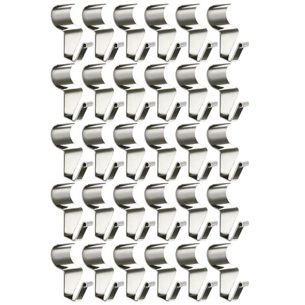 

hooks & rails 30 pcs hook thin siding clip for hanging outdoor garland hanger