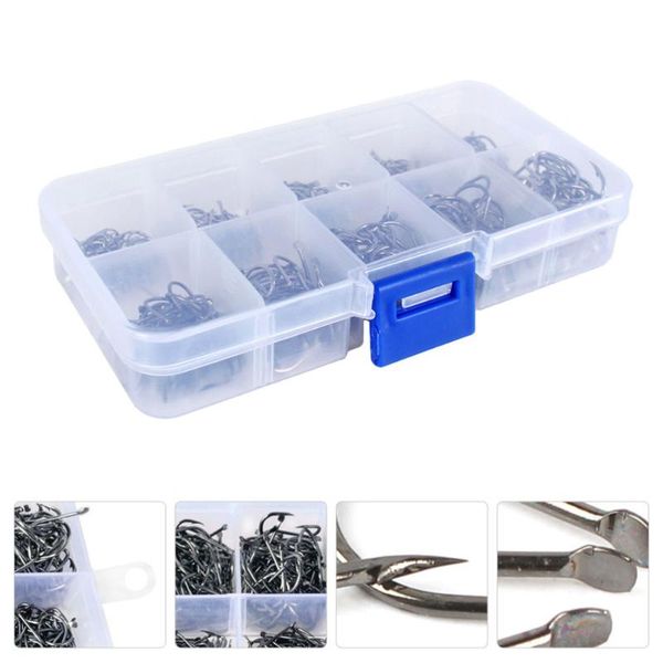 

fishing hooks 600 pcs freshwater fish with box barb hook