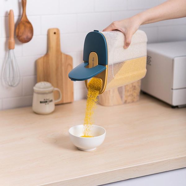 

storage bottles & jars food container grain rice plastic kitchen box cereal airtight with lids
