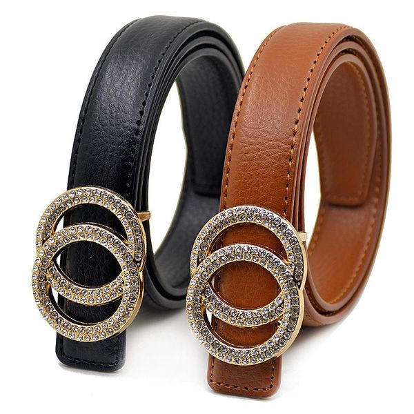 

belts kids belt student jeans decorative two-layer cowhide children's girl fashion dress multi-style waistband, Black;brown