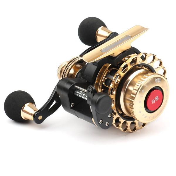 

baitcasting reels full metal automatic cable spinning fishing reel casting boat raft wheel