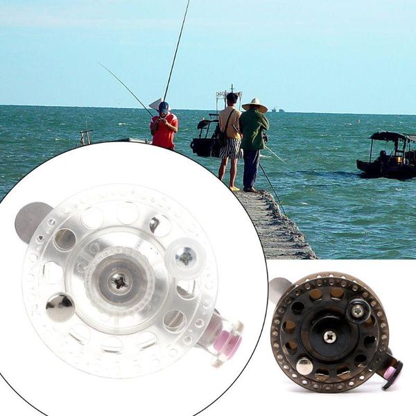 

plastic ice fishing reels tackle round wheel mini carp reel tools spinning baitcasting