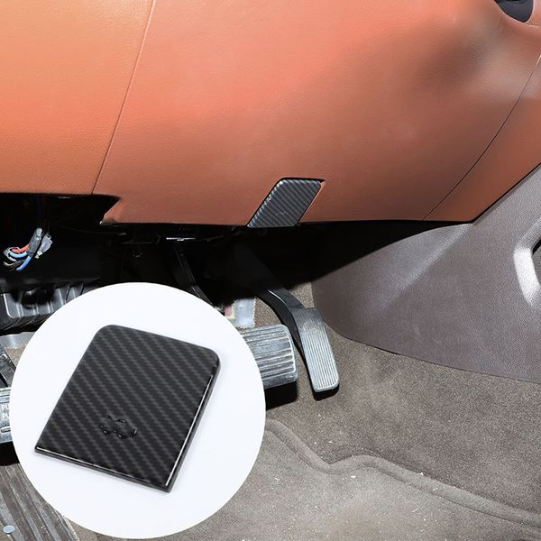 

engine hood switch trim cover for chevrolet silverado /gmc /sierra 14-18 carbon fiber 1pcs