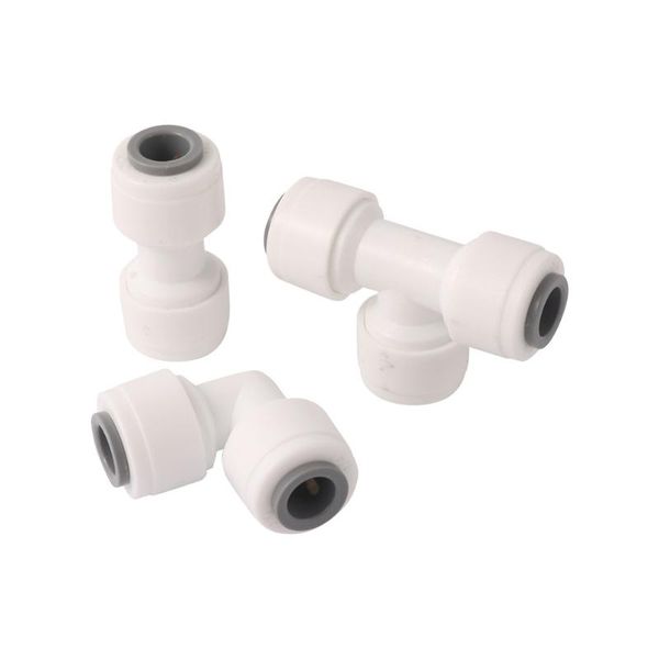 

watering equipments garden water connector t elbow in a straight line 1/4 slip