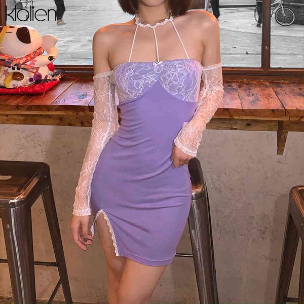 

dresses fashion off shoulder lace patchwork halter mini women elegant office lady party vacation bodycon dress new, Black;gray