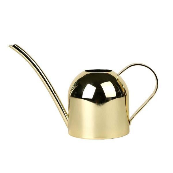 

indoor household waterer flower pot succulents watering can golden stainless steel gardening tool long mouth equipments