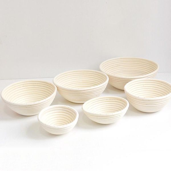 

high round banneton dough rising rattan bread proofing baskets for home baking uej storage