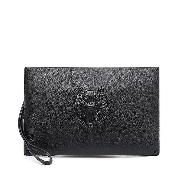 

wallets ecentaur 2021 men's leisure wallet, business leather hand bag, ultra light lady's soft wrist bag, Red;black