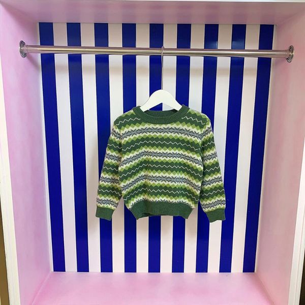 

pullover brand designer clothes 2021 autumn sweater for girls boys knitted cotton wool kids winter children's clothing, Blue