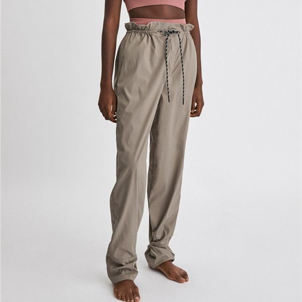 

pants high elastic waist women casual pants loose fashion female simple straight tube soft dance trousers, Black;white