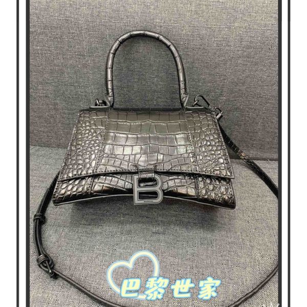 

designer handbags hourglass blowing paris crocodile grain cowhide women's portable one shoulder cross fashion bb