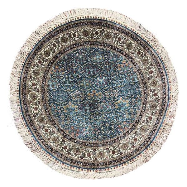 

carpets 4.5'x4.5' round carpet living room hand knotted silk rug floor mat