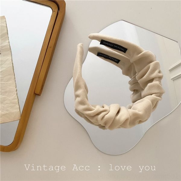 

jk6O korean pure imitation leather headbands korean creative geometric wide edge hairband texture temperament commuter hairband, Silver