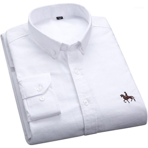 

men's dress shirts oxford casual solid color long sleeve shirt for menshirts men mens para hombre buttons, White;black