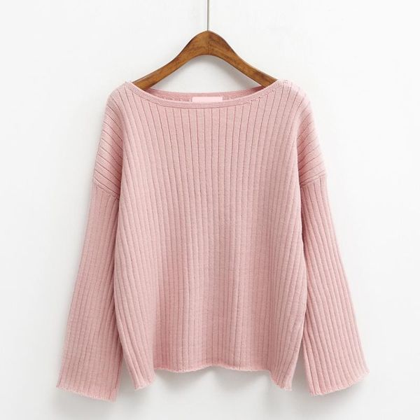 

women's sweaters autumn women and pullovers winter kawaii harajuku 2021 korean cute retro shoulder pullover knit oversized sweater wome, White;black