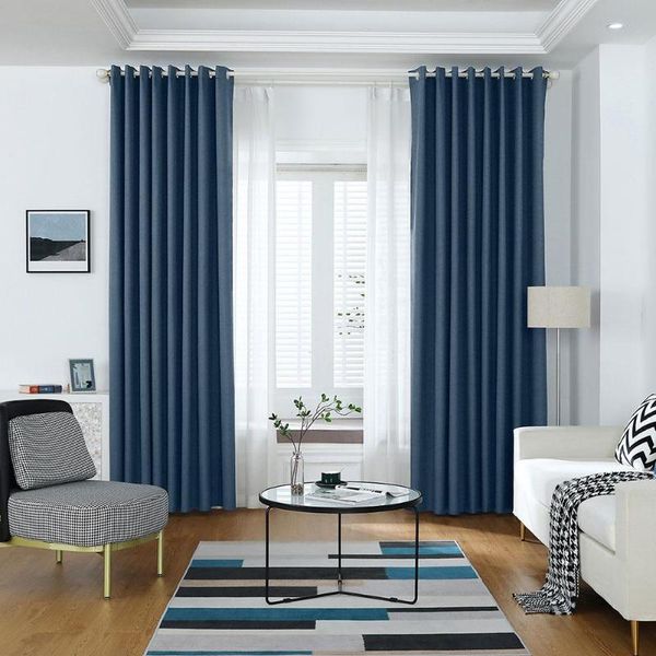 

curtain & drapes 1pc modern blackout curtains for living room bedroom window drape finished blinds home decor