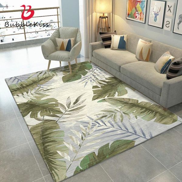 

carpets bubble kiss nordic style carpet green plant pattern rug living room modern mat home decor customized bedroom area rugs