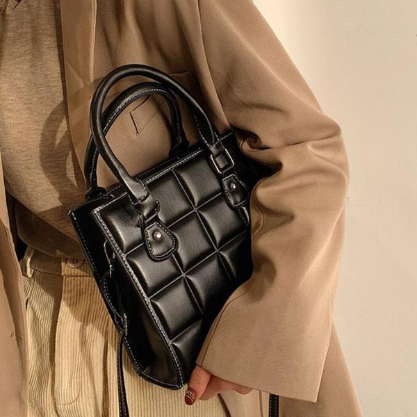 

evening bags black tote bag 2021 fashion high-quality pu leather women's designer handbag travel shoulder messenger