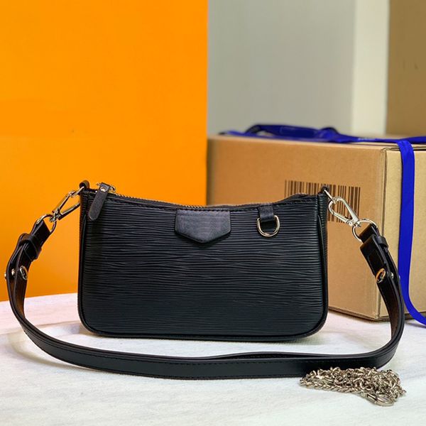 

handbag women luxurys designers bag 2021 shoulder bags leather plain letter cross body purse chains zipper soft flap double straps mini fash