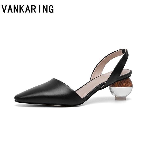 

brand sandals 2021 fashion genuine leather ladies beach shoes summer mules platform black pumps