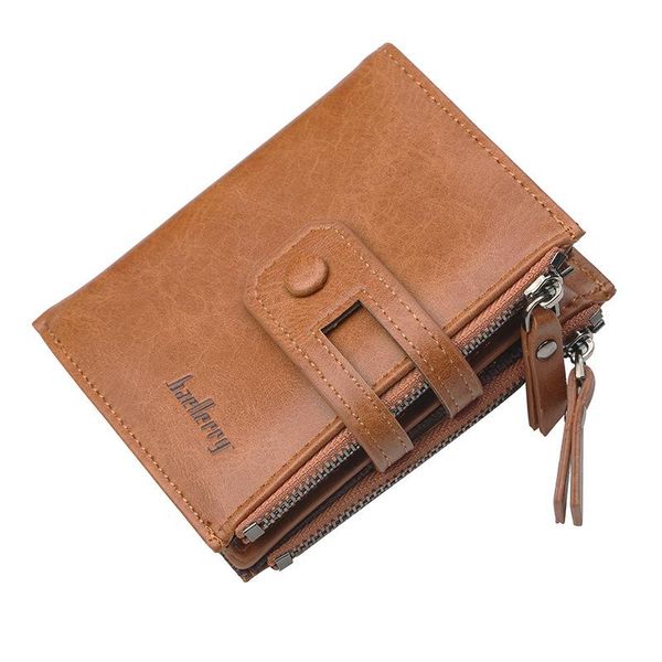 

wallets baellerry mens short wallet korean zipper multifunctional large capacity multicard zero men pu leather purse, Red;black