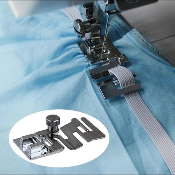 

sewing notions & tools 1 pcs domestic machine foot presser elastic cord band fabric stretch feet set for brother singer accessories, Black
