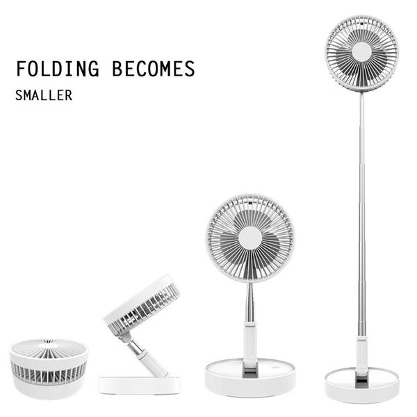 

electric fans portable fan mini folding floor usb rechargeable multifunctional for household bedroom deskcooling