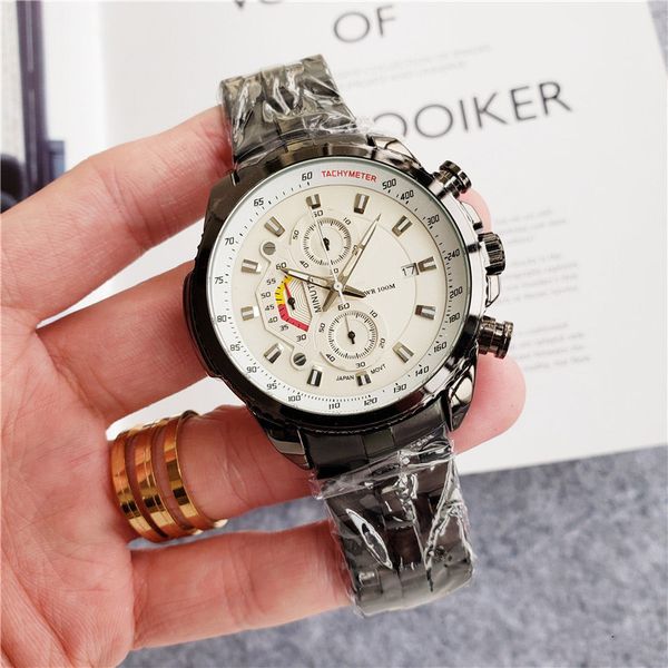 

brand watches men male multifunction style metal steel quartz luxury wrist watch small dials can work ga54, Slivery;brown