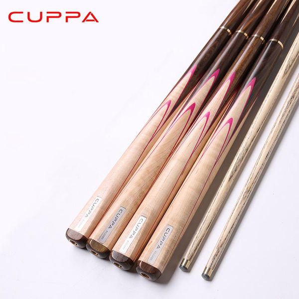 

handmade cuppa 3/4 snooker cue stick 9.8mm tips cues case set china billiard