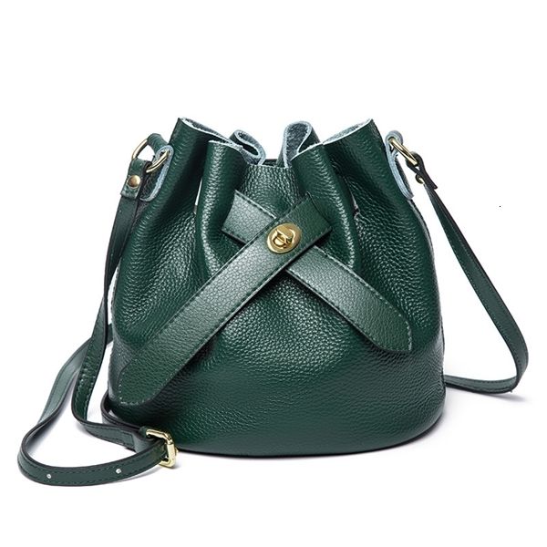 

summer leather bag women's with bucket bag purse