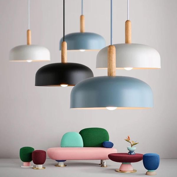 

chandeliers europe modern led iron nordic lamp lustre pendente luminaire industrial kitchen ring bedroom