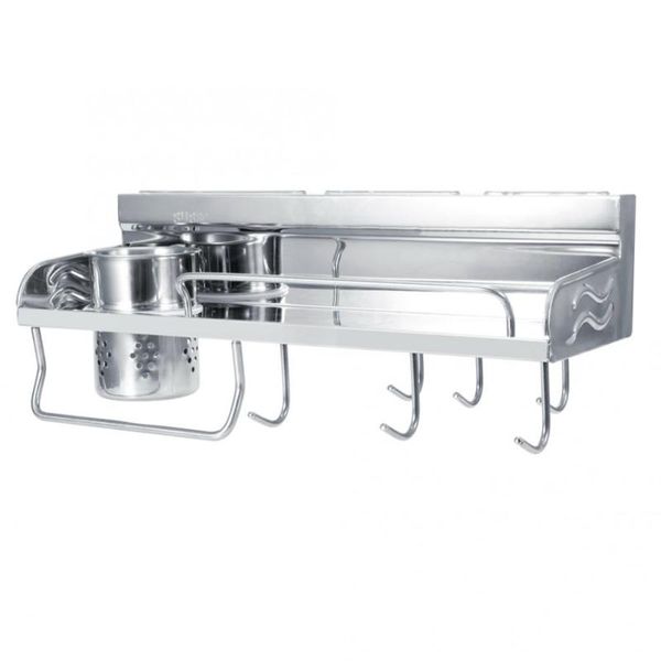 

bathroom storage & organization corner holder shelves home stainless steel kitchen wall mount rack support shelf single tier