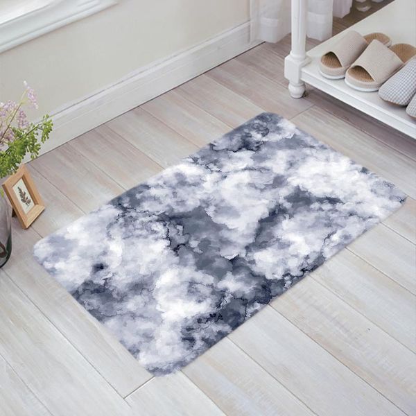 

cushion/decorative pillow grey marble pattern cloud doormat non-slip rug soft bath mats bathroom supplies carpet living room