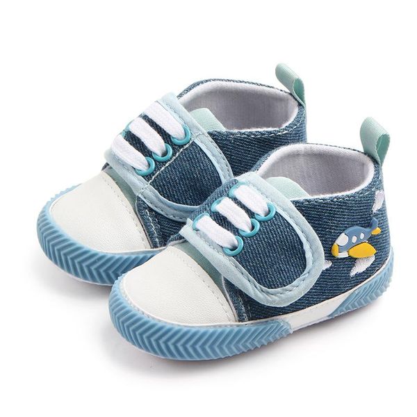 

first walkers autumn denim canvas baby boy shoes soft sole non-slip born toddler cute infant sneakers