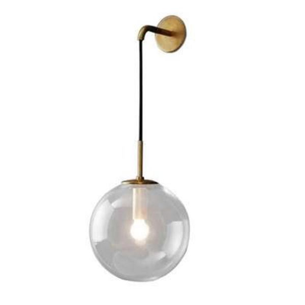 

wall lamp nordic modern led glass ball bathroom mirror beside american retro light sconce applique murale