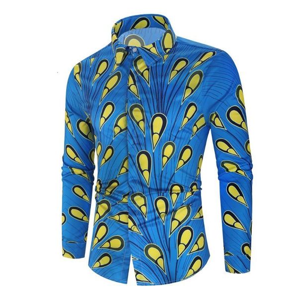 

men's casual shirts mens hawaiian shirt male camisa masculina printed beach long sleeve brand clothing tckr, White;black