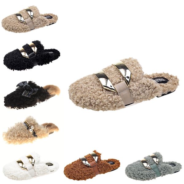 

women designer slippers platform sandal shoes triple blacks grown greys pink womens indoors warm sneakers flat winter trainers walking slipp