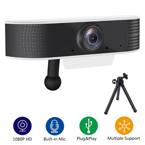

webcams fdbro 2021 webcam 1080p usb hd web camera two-way audio talk plug and play mini support windows/android/linux