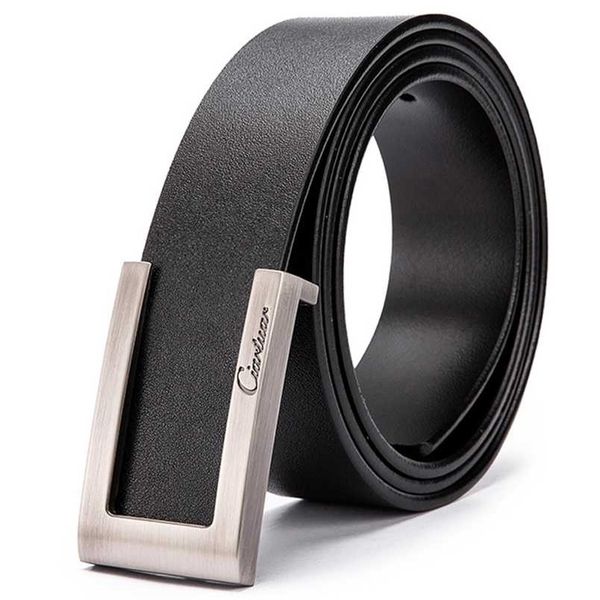 

ciartuar fashion belt leather belts for men cowskin genuine leather man strap designer luxury waist belt jeans 220210, Black;brown