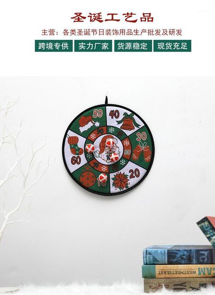 

christmas decorations dart board, floral print disk with toy ball for home school