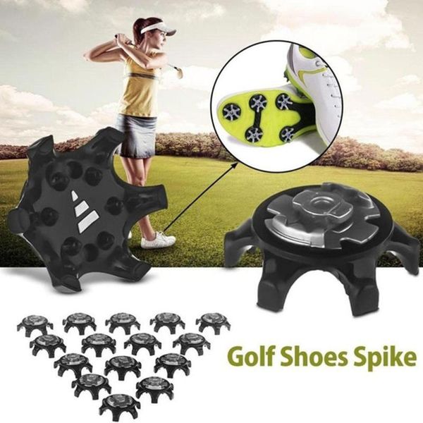 

golf training aids 14pcs rubber shoe spikes pins fast twist durable anti-slip one word quick nail accessories